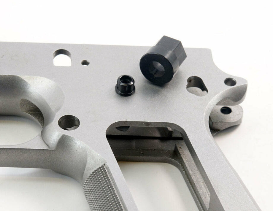 Matrix Precision Arms 1911 Quad Drive Grip Bushings, Stainless w/Wrench