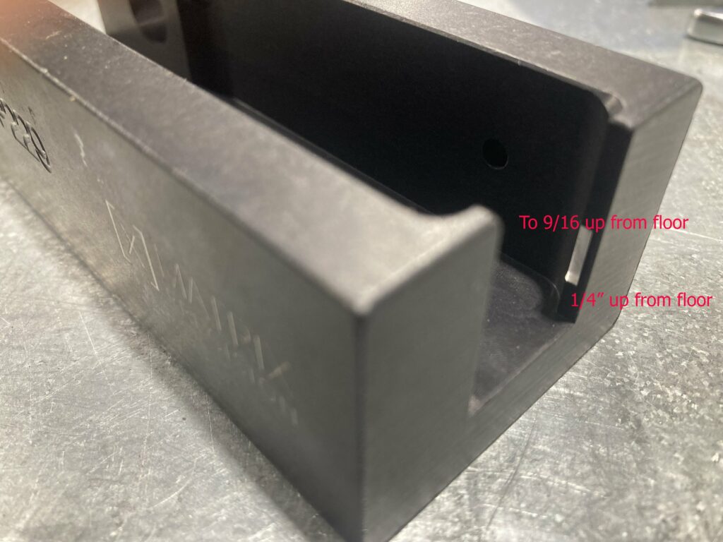 226 Beaver Tail Frame in 226 Drill Jig