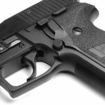 Matrix Precision Arms Nickel Extended Magazine Catch and Nickel Special Decocking Lever for Sig Sauer P Series