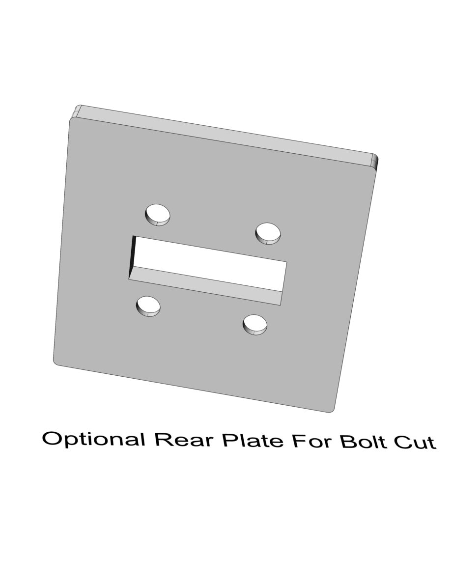 Zero Percent Optional Sides and Back Cut Jig For Using Ruger Bolts