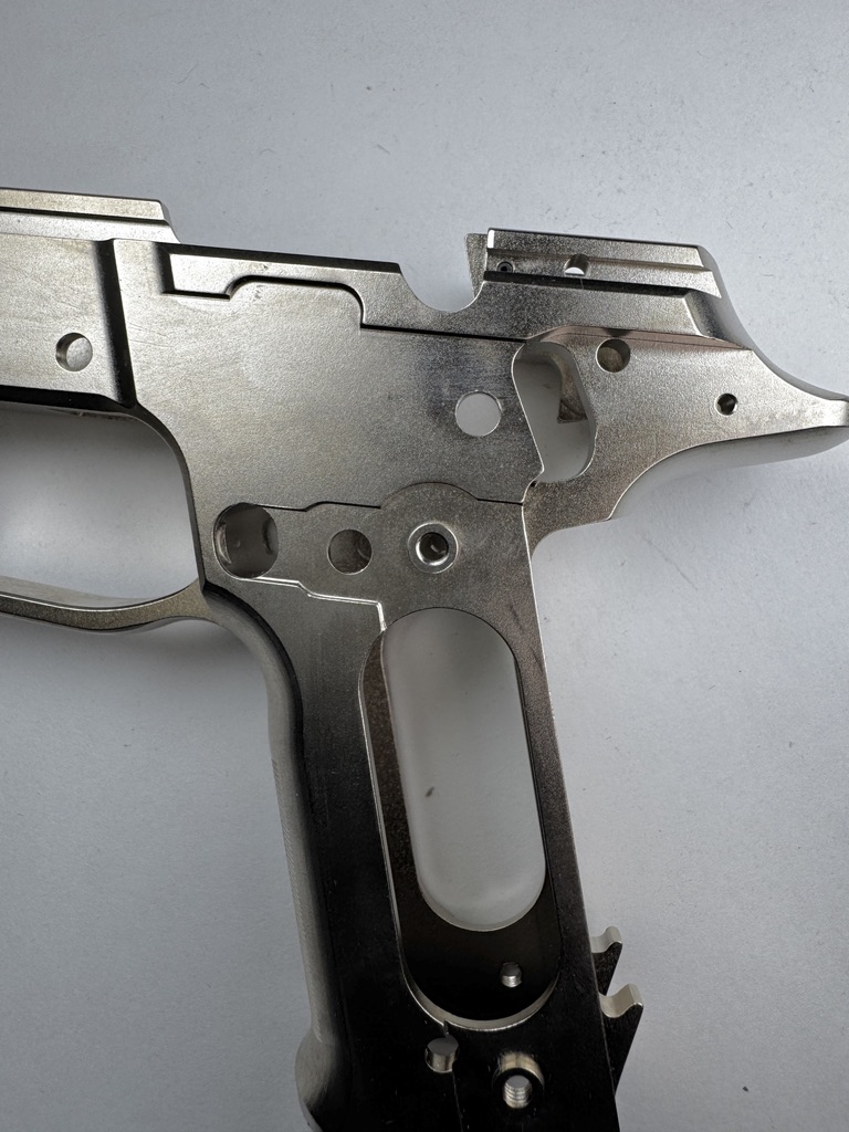 P226 Beaver Tail, No Rail, Nickel Blemished Serialized Frame - 0879