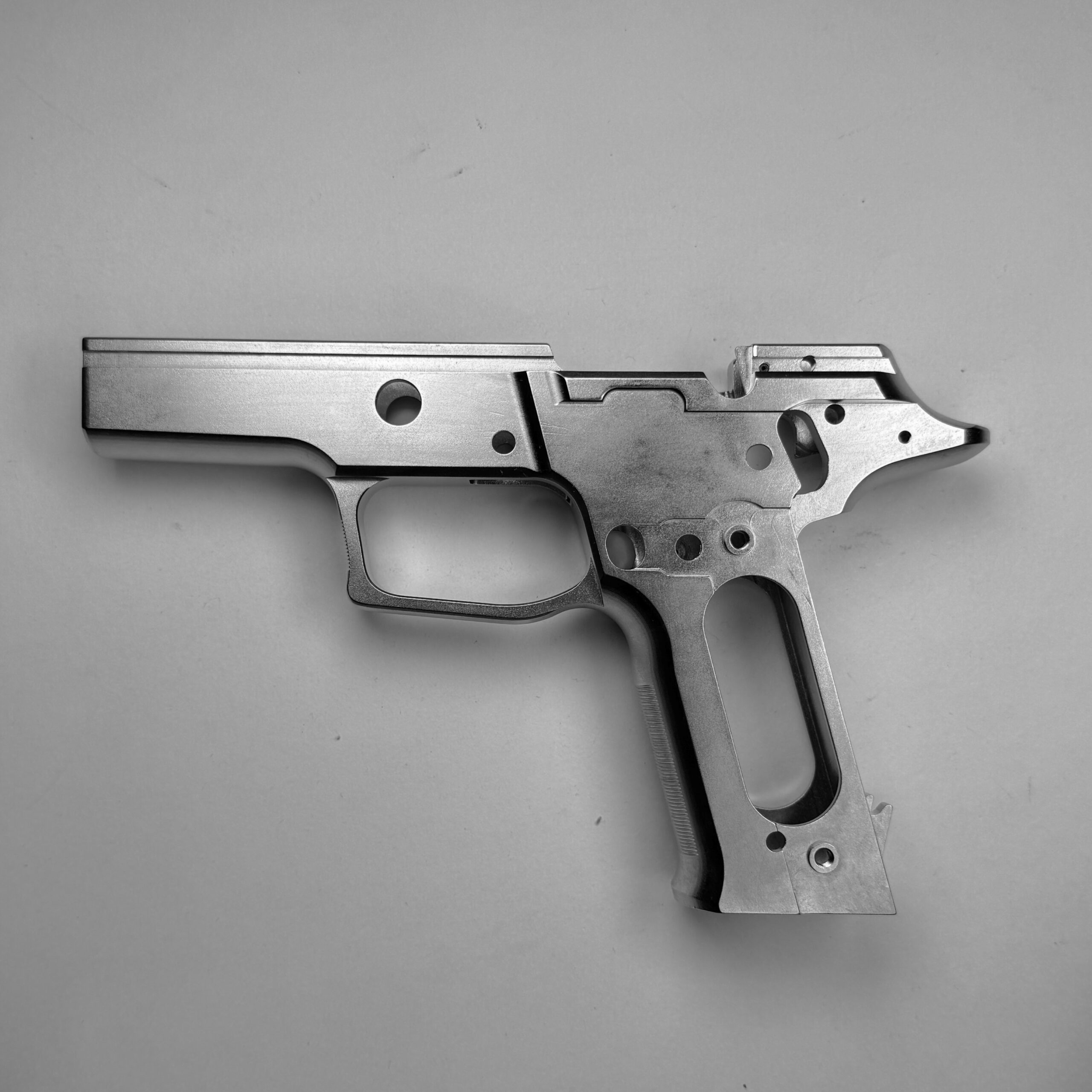 P226 Beaver Tail, No Rail, Nickel Blemished Serialized Frame - 0879